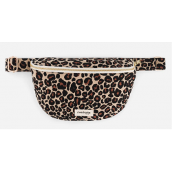 Sac Banane Rive Droite Custine XL Léopard Beige