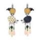 TARATATA bijoux Dormeuses Tweed.