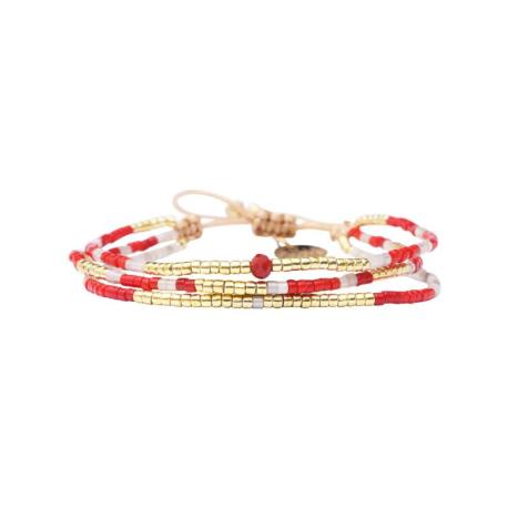 BELLE MAIS PAS QUE Bracelet Red Love Is The Answer.