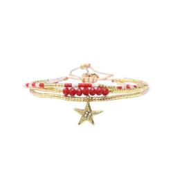 BELLE MAIS PAS QUE Bracelet Red Love Is The Answer Elsa.