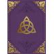 Journal vierge violet triquétra