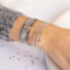 DORIANE Bijoux Bracelet Cassis Gris Polaire.