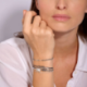 DORIANE Bijoux Bracelet Gris l’Angélique.