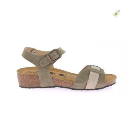 Plakton - Sandales NUBE Kaki Platino