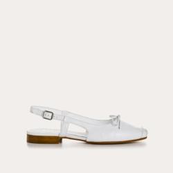 Reqins - Ballerines Circee Cuir Blanc