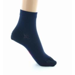 PERRIN – Socquettes Femme en Soie Naturelle – Marine