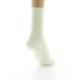 PERRIN - Chaussettes femme à maille fantaisie - Laine Bio - Ecru