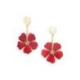 NATURE bijoux Boucles d'oreilles Hibiscus.