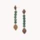 NATURE bijoux Boucles d'oreilles Aventurine.