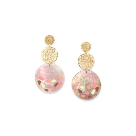 FRANCK HERVAL Boucles d’oreilles Fauve.
