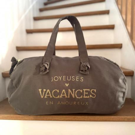 Marcel & Lily Sac polochon Joyeuses Vacances en Amoureux.