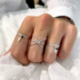 DORIANE Bijoux Bague Plume.