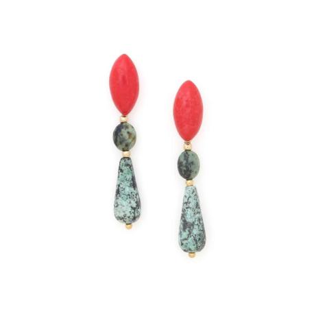 NATURE bijoux Boucles d'oreilles Khalanga.