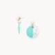 NATURE bijoux Boucles d'oreilles Lagune.