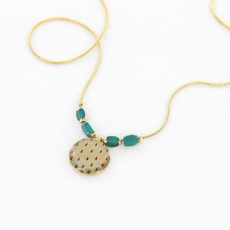 TARATATA bijoux Collier Fuchsia.