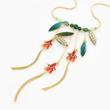 TARATATA bijoux Collier Fuchsia.