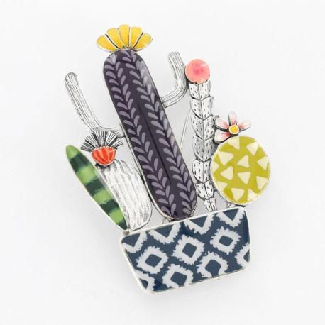 TARATATA bijoux Broche Cactus.