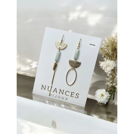 NUANCES Bijoux Boucles d’oreilles Capucine. NUANCES Bijoux Boucles d’oreilles Capucine.