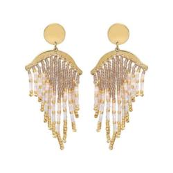 BELLE MAIS PAS QUE Boucles d’oreilles White Jasmin.