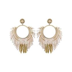 BELLE MAIS PAS QUE Boucles d’oreilles White Jasmin.