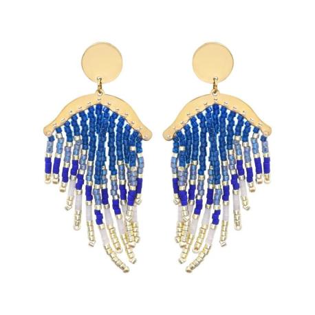 BELLE MAIS PAS QUE Boucles d’oreilles Electric Blue