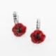 TARATATA bijoux Dormeuses Taraboum Joli Coquelicot.