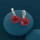 TARATATA bijoux Dormeuses Taraboum Joli Coquelicot.