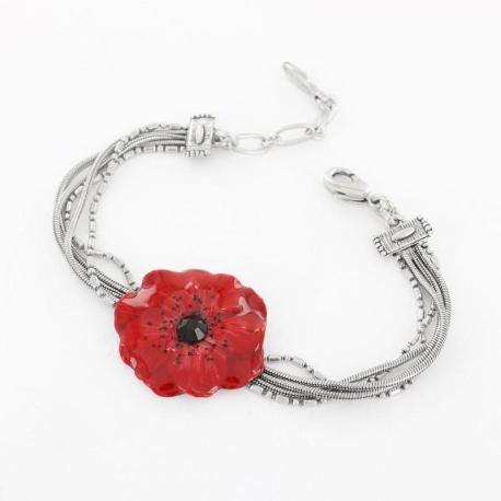 TARATATA bijoux Bracelet Taraboum Joli Coquelicot.