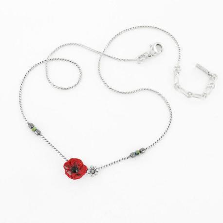 TARATATA bijoux Collier Taraboum Joli Coquelicot.