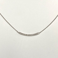 COLLIER BARRETTE SERTIE DE DIAMANTS,