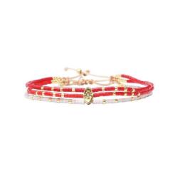 BELLE MAIS PAS QUE Bracelet Red Love Is The Answer.