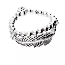 DORIANE Bijoux Bague Plume.