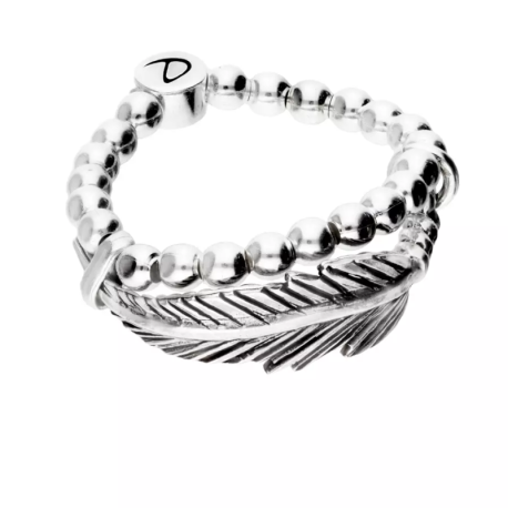 DORIANE Bijoux Bague Plume.