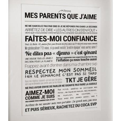 TOUT EST DIT Parents que j’aime. TOUT EST DIT Parents que j’aime.