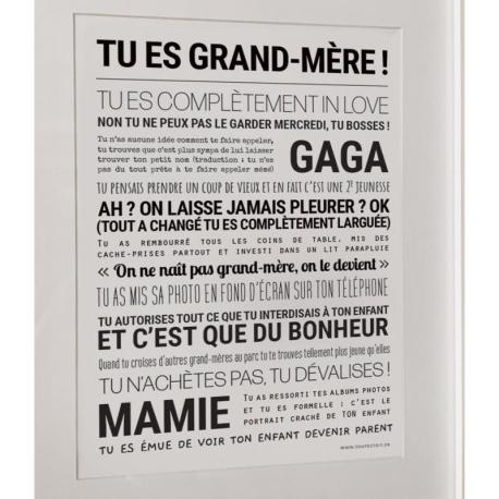 TOUT EST DIT Tu es Grand-Mère.