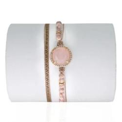 LOETMA Bracelet Elisa Quartz rose.