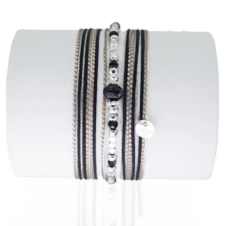 LOETMA Bracelet Silver Onyx Noir. LOETMA Bracelet Silver Onyx Noir.