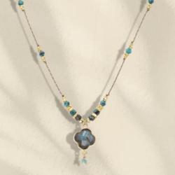 LOETMA Collier Amazonia Labradorite.