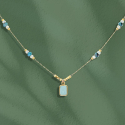 LOETMA Collier Chiara Calcédoine.