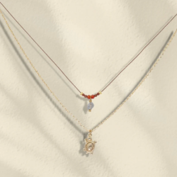 LOETMA Collier Eden Taupe.