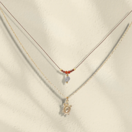 LOETMA Collier Eden Taupe. LOETMA Collier Eden Taupe.
