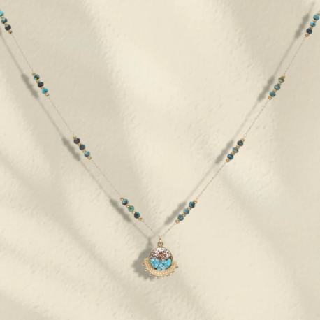 LOETMA Collier Jasmine Turquoise.