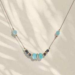 LOETMA Collier Nolita Amazonite.