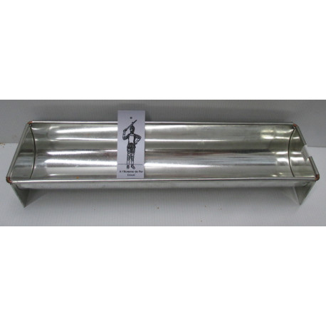 gouttière à bûche de Noel de 35 cm fer-blanc gouttière à bûche de Noel de 35 cm fer-blanc