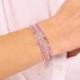 DORIANE Bijoux Bracelet Atlanta Rose Violet.