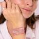 DORIANE Bijoux Bracelet Le Somptueux Rose Violet.