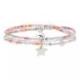 DORIANE Bijoux Bracelet Etoile Rose Violet.