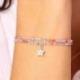 DORIANE Bijoux Bracelet Etoile Rose Violet.