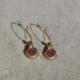 LOETMA Boucles d’oreilles Créoles Jasmine Rubis.