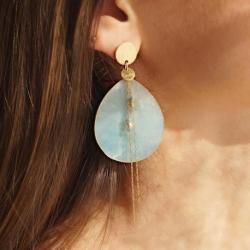 LOETMA Boucles d’oreilles Pénélope Amazonite.